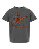 Children's OSU Cowboys Beverly Charcoal Tee - shoplivylu