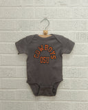 Children's OSU Mega Arch Charcoal Onesie - shoplivylu