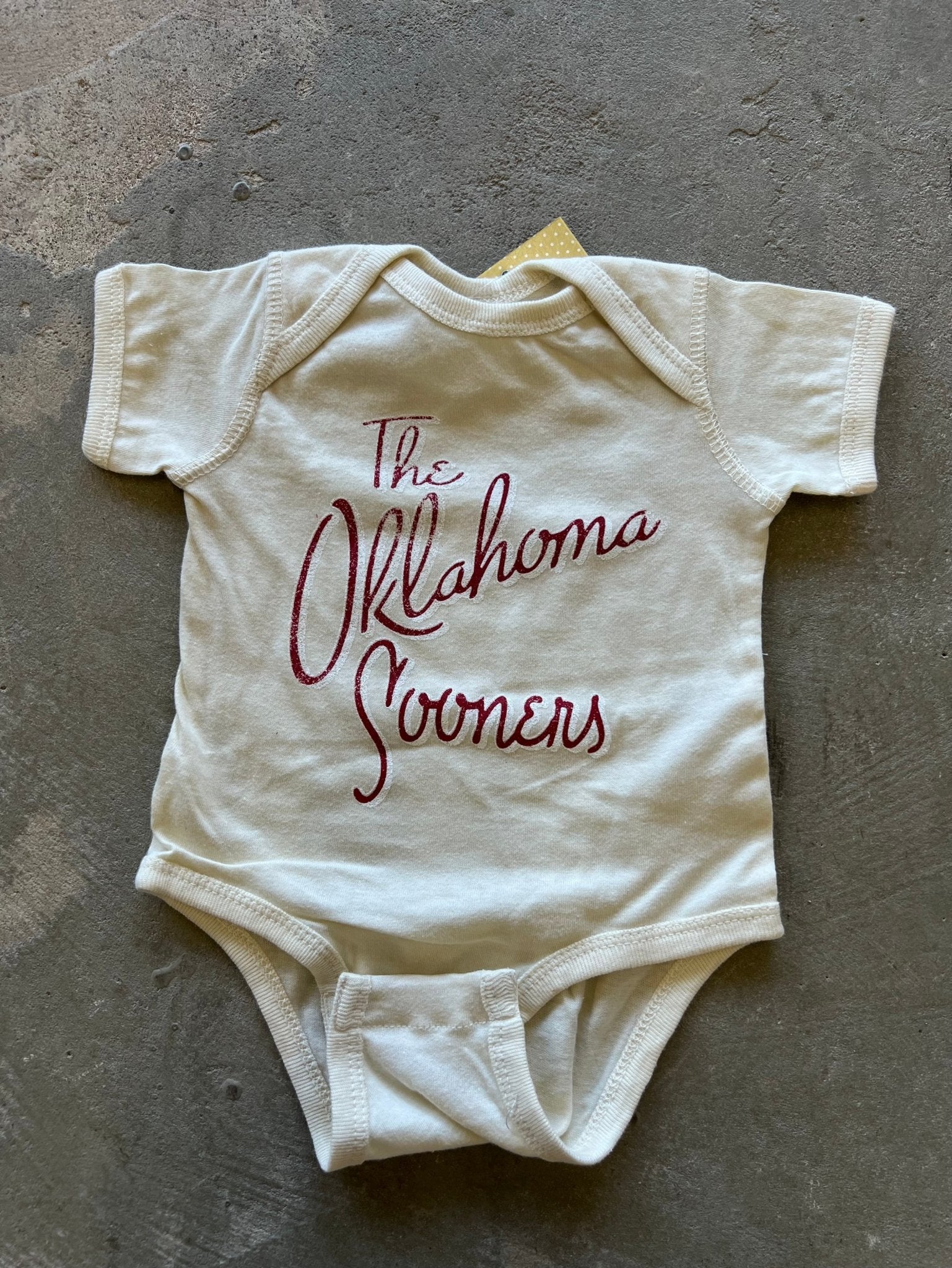 Children's OU Beverly Oatmeal Onesie - shoplivylu