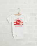 Children's OU Champion Helmet White Onesie - shoplivylu