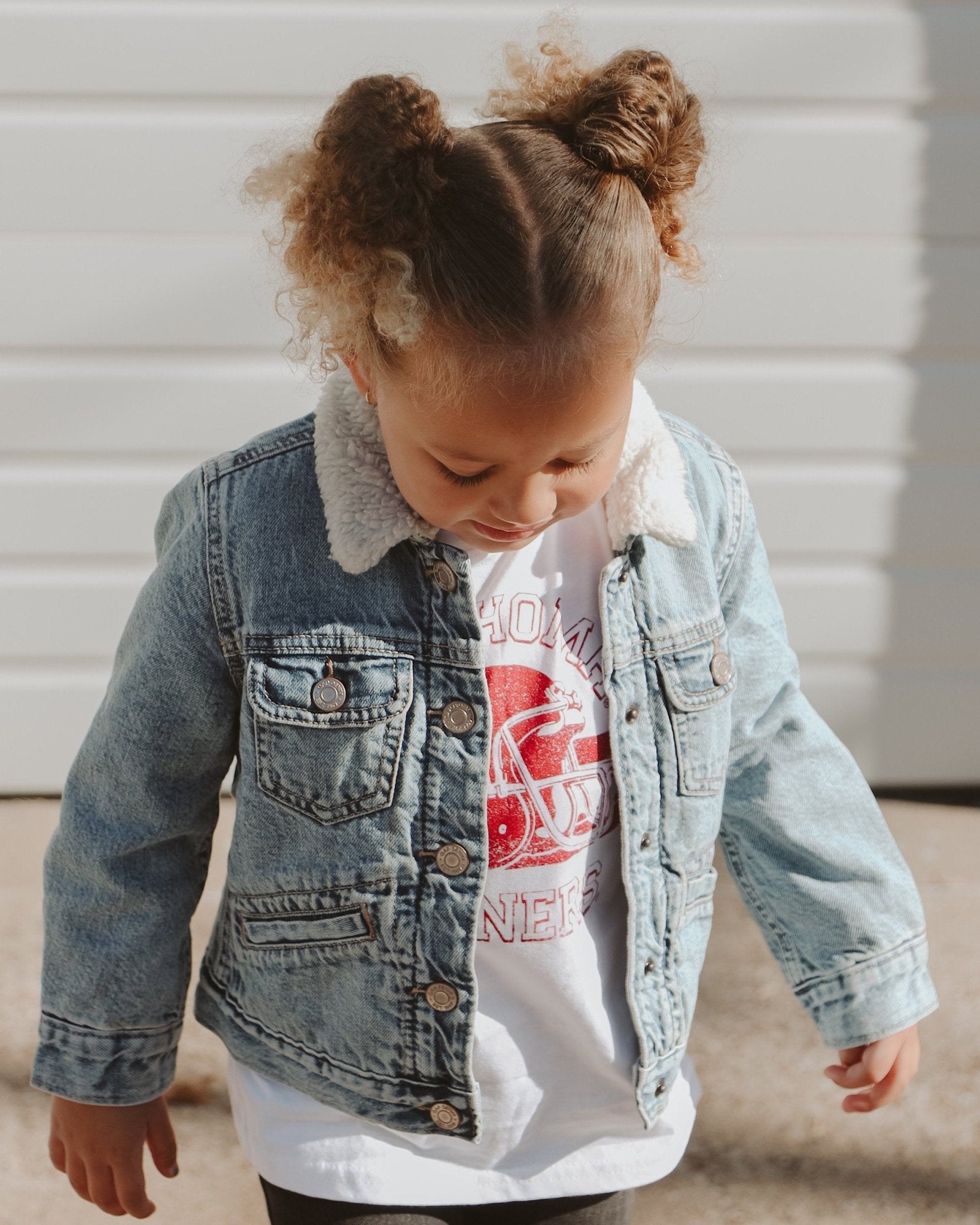 Children's OU Champion Helmet White Tee - shoplivylu
