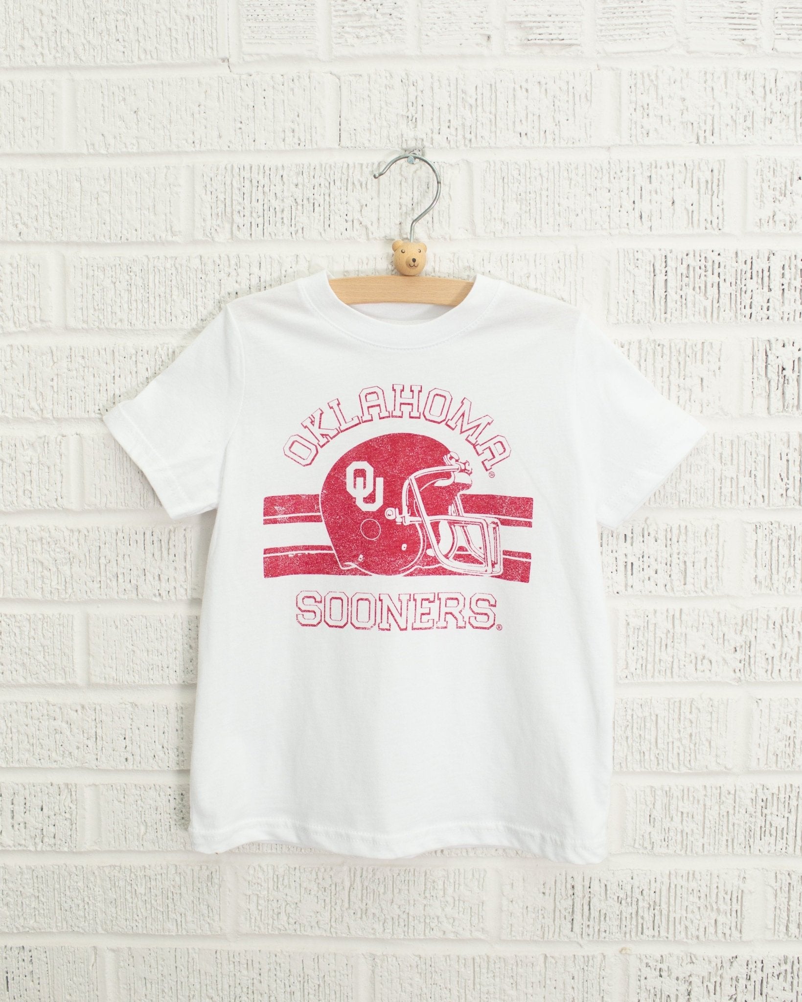 Children's OU Champion Helmet White Tee - shoplivylu