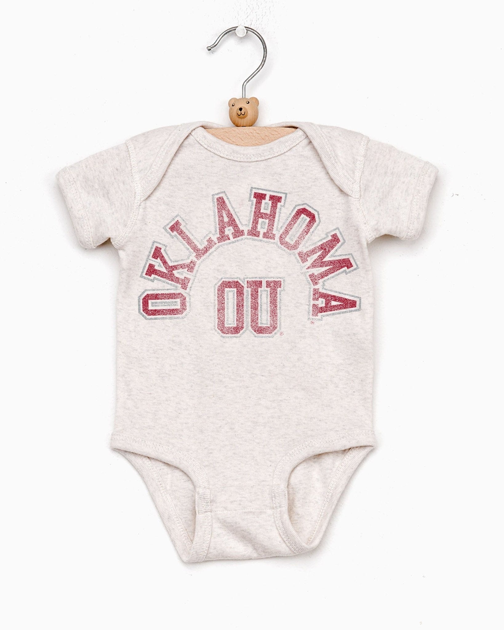 Children's OU Mega Arch Oatmeal Onesie - shoplivylu