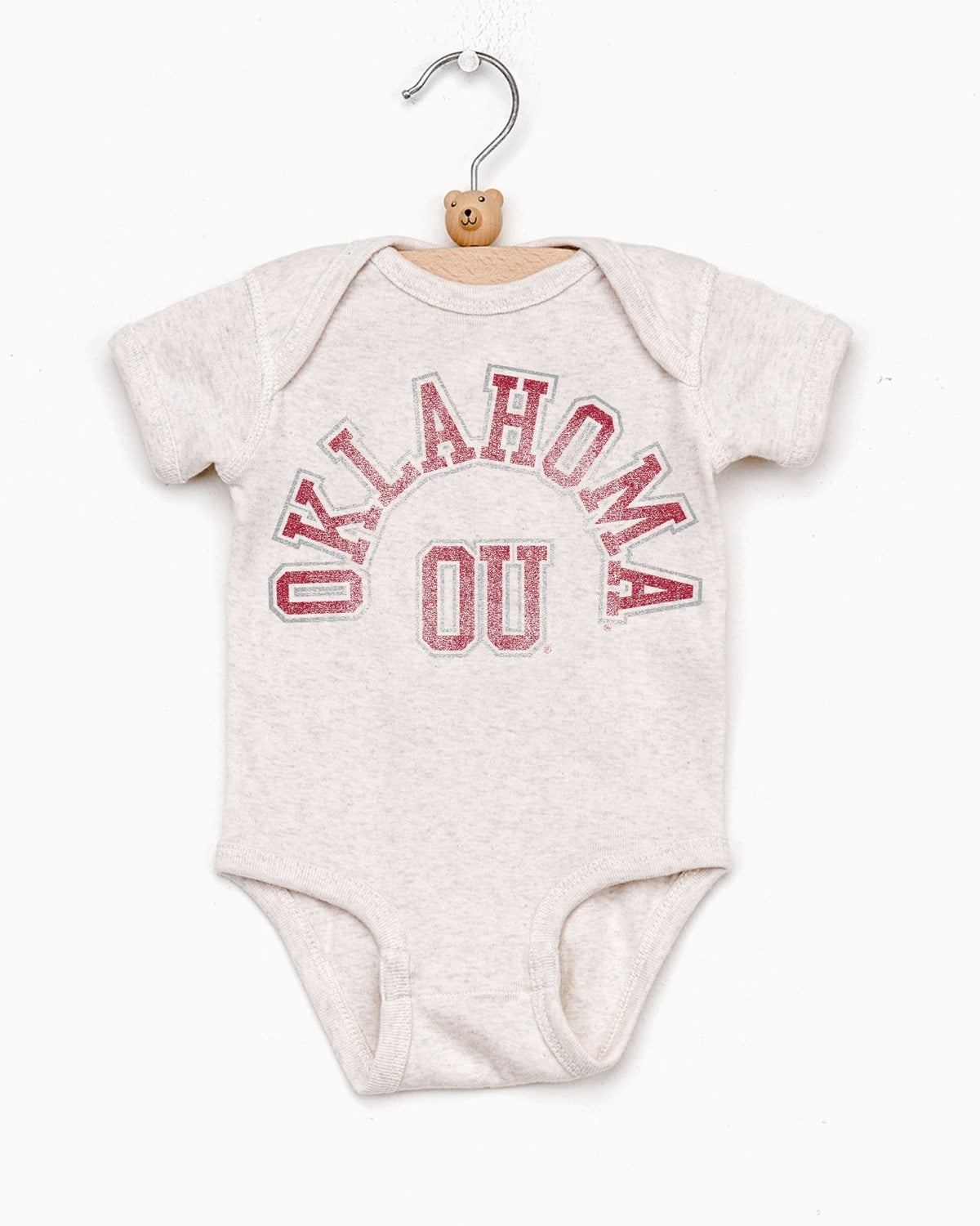 Children's OU Mega Arch Oatmeal Onesie - shoplivylu