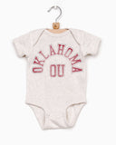 Children's OU Mega Arch Oatmeal Onesie - shoplivylu