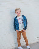 Children's OU Mega Arch Oatmeal Tee - shoplivylu