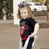 Children's Rolling Stones Norway Sweater Lick Black Tee - shoplivylu