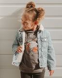 Children's Rolling Stones University of Tennessee Helmet Lick Charcoal Tee - shoplivylu
