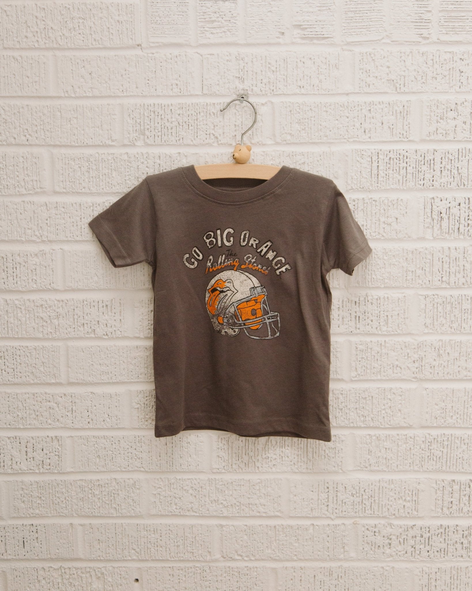 Children's Rolling Stones University of Tennessee Helmet Lick Charcoal Tee - shoplivylu