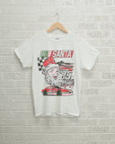 Children's Santa Race Car White Tee - shoplivylu