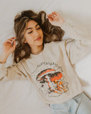 Comfortably Numb Sand Thrifted Sweatshirt - shoplivylu