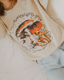 Comfortably Numb Sand Thrifted Sweatshirt - shoplivylu