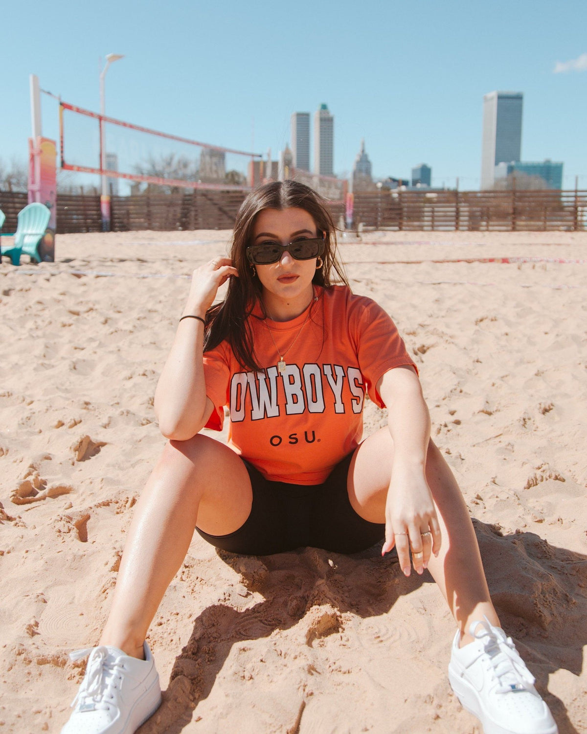 Cowboys Filled Gault Orange Tee - shoplivylu