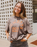 Cowboys Mega Arch Charcoal Thrifted Tee - shoplivylu