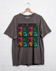 David Bowie Kit Kat Club Charcoal Thrifted Distressed Tee (FINAL SALE)