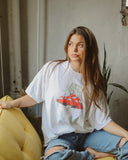 Don't Trip White Thrifted Tee - shoplivylu