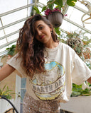 Earth Day Off White Thrifted Tee - shoplivylu