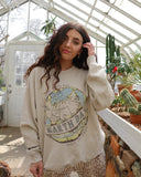 Earth Day Sand Thrifted Sweatshirt - shoplivylu