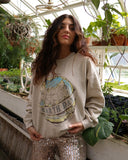Earth Day Sand Thrifted Sweatshirt - shoplivylu