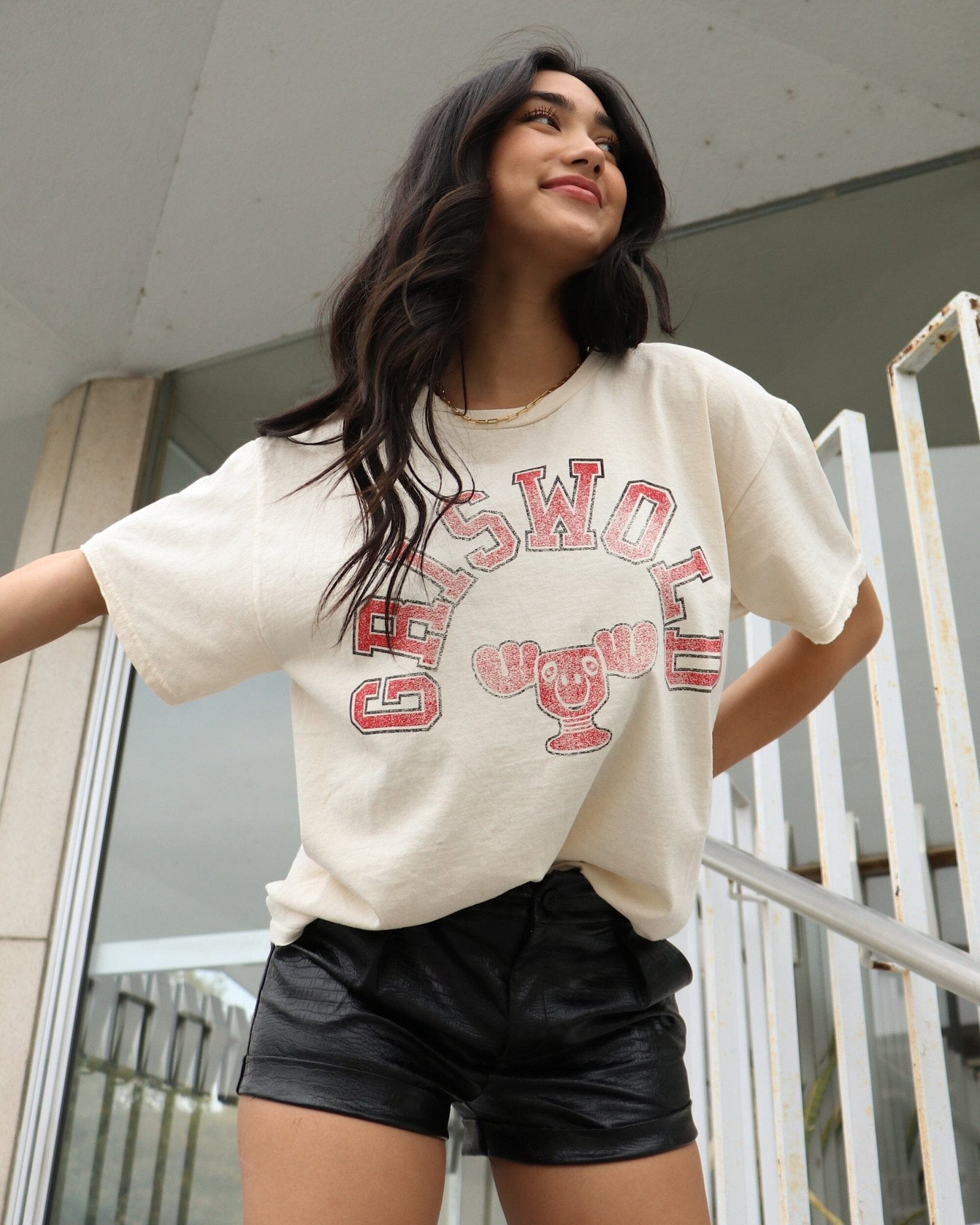 Griswold Off White Thrifted Tee - shoplivylu