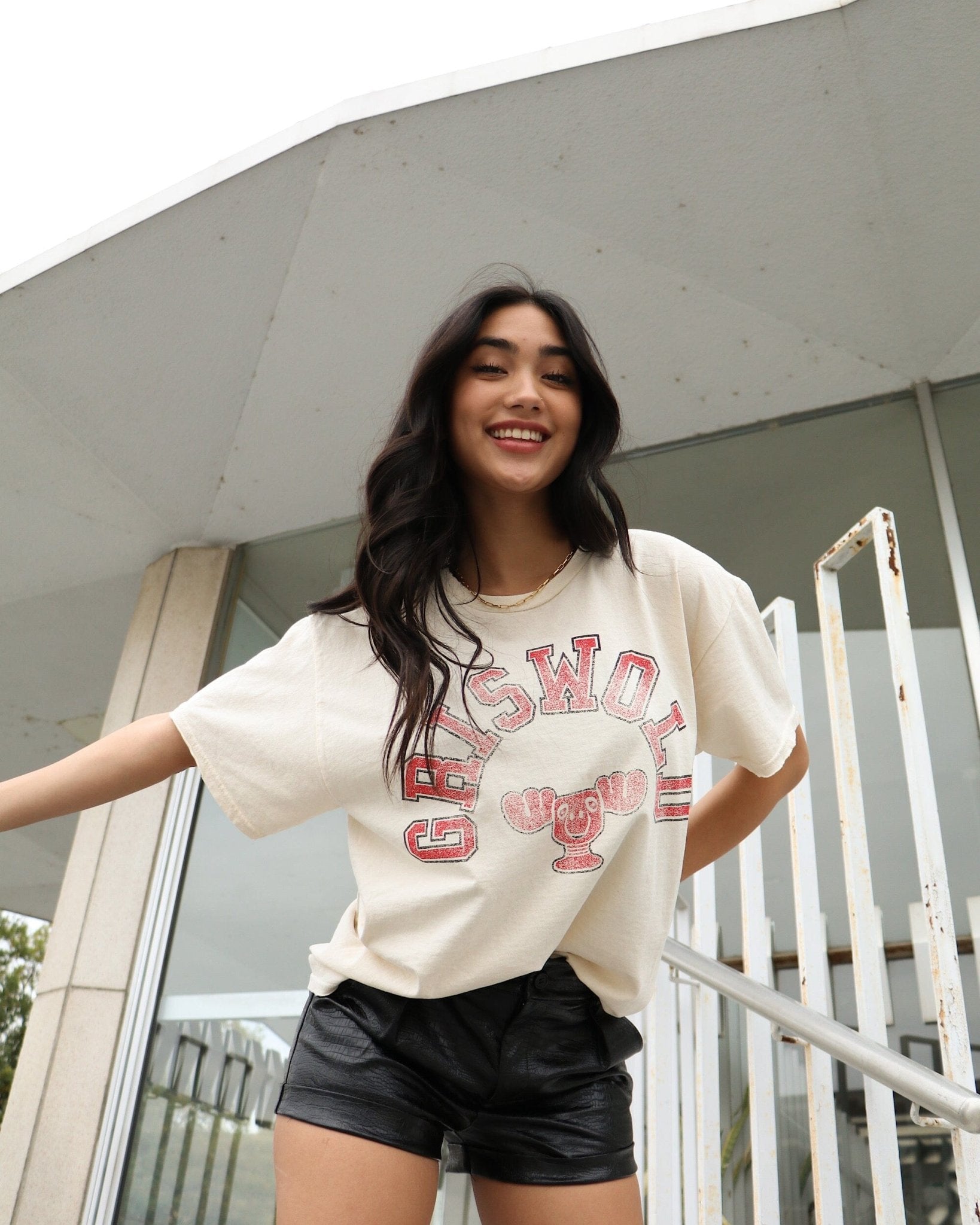 Griswold Off White Thrifted Tee - shoplivylu