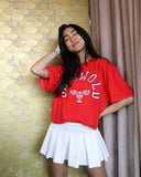 Griswold Red Thrifted Tee - shoplivylu