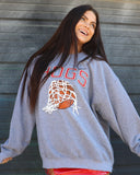 Hogs Basketball Fling Puff Ink Gray Thrifted Sweatshirt - shoplivylu