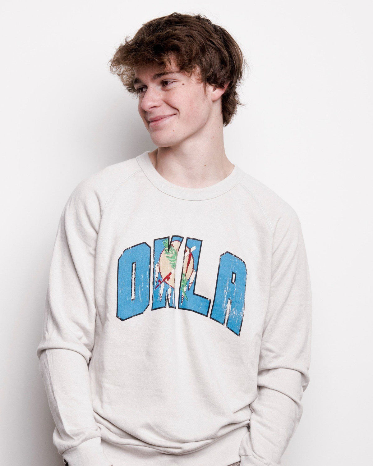 OKLA Flag Gray Sweatshirt - shoplivylu