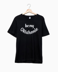 Be My Oklahomie Black Tri-Blend Tee with White Letters (4457112174695)