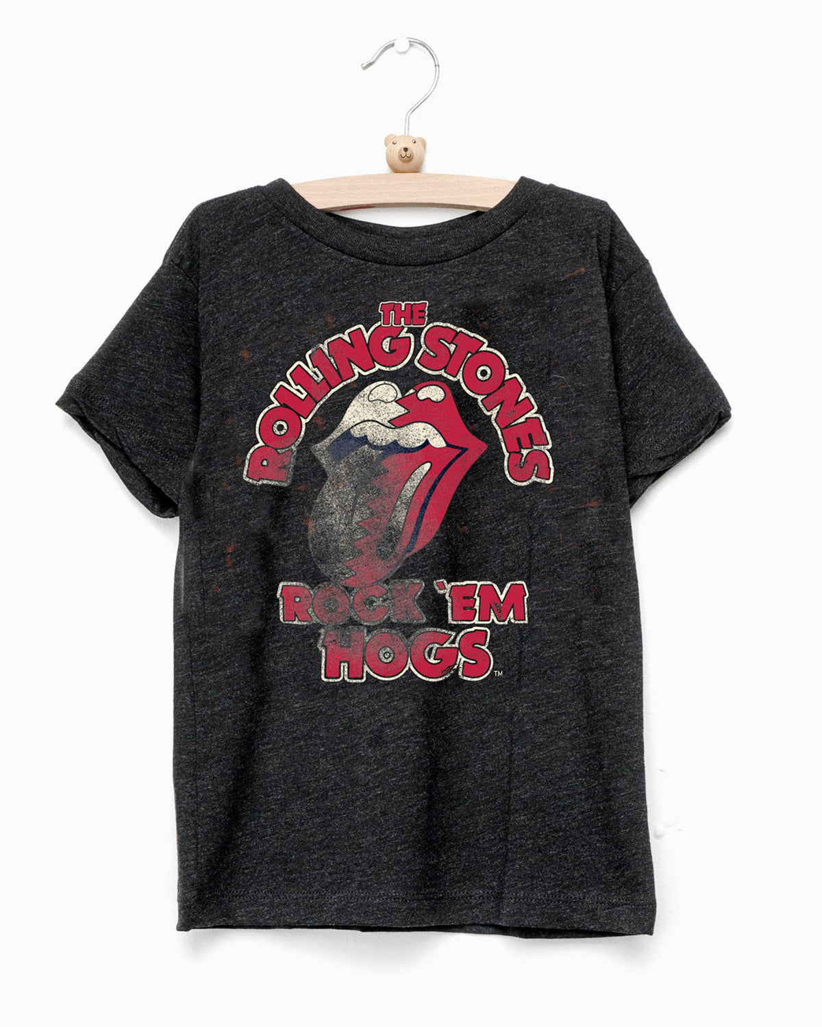 Children's Rolling Stones Rock 'Em Hogs Charcoal Tee - shoplivylu