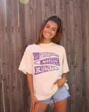 KSU Wildcats Pennant Off White Thrifted Tee - shoplivylu