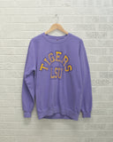 LSU Mega Arch Orchid Sweatshirt - shoplivylu