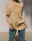 LSU Mega Arch Yellow Thrifted Tee - shoplivylu