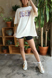 LSU Tigers Tartan Off White Thrifted Tee