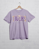 LSU Tigers Tartan Orchid Tee - shoplivylu