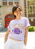 LSU Tigers Wonka Football Orchid Tee