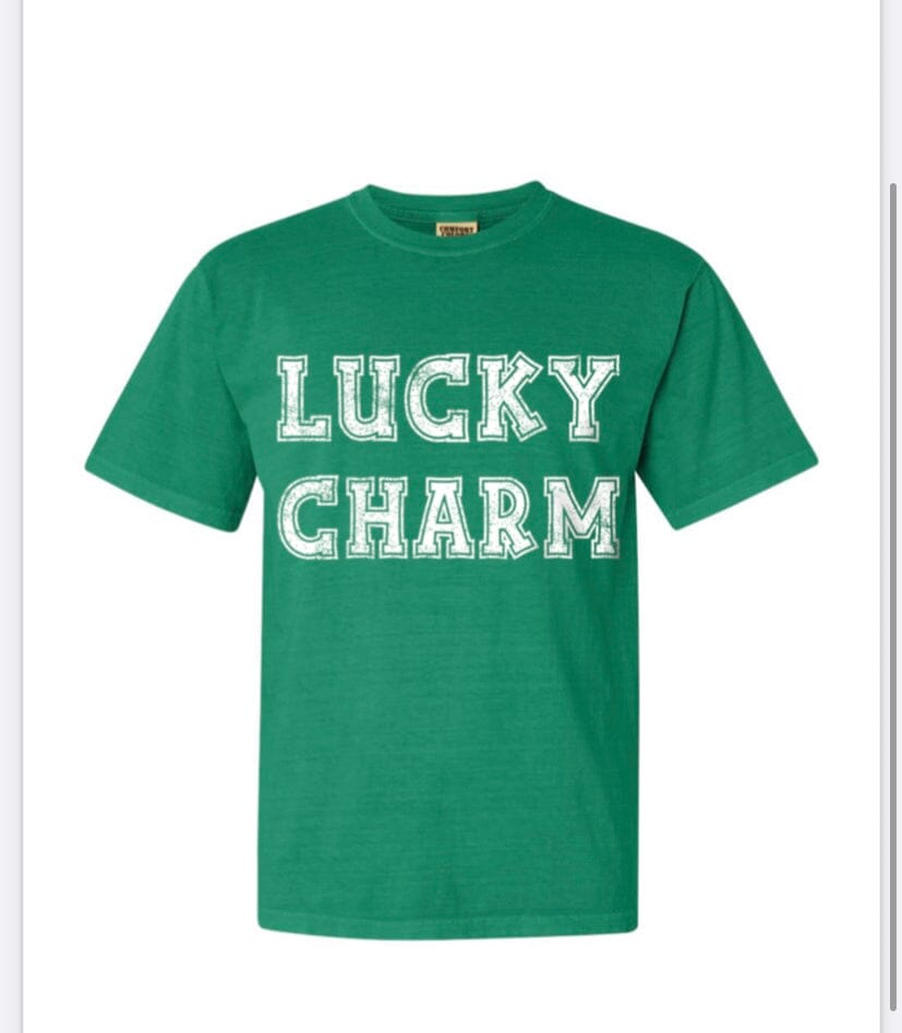 St. Patrick's Day Lucky Charm Green Tee - shoplivylu