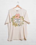 Nothing But Flowers Off White Thrifted Tee - shoplivylu