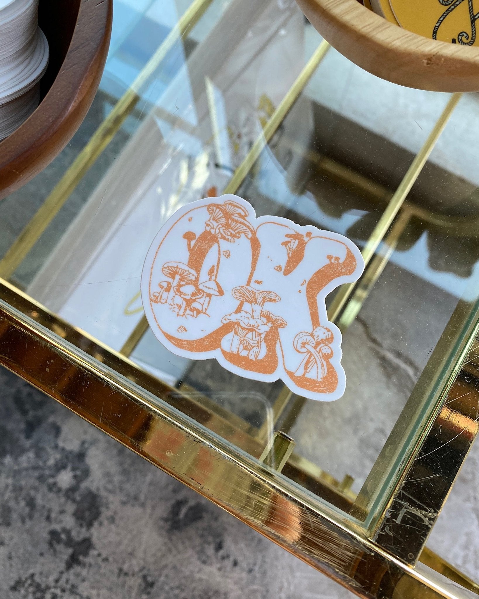OK Mushroom Sticker - shoplivylu
