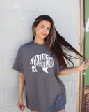 Oklahoma Bison Charcoal Thrifted Tee - shoplivylu