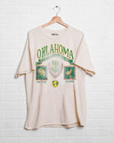 Oklahoma Patch Off White Thrifted Tee - shoplivylu