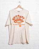 OSU Basketball Burst Off White Thrifted Tee - shoplivylu