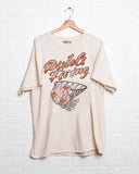 OSU Cowboys Basketball Candy Off White Thrifted Tee - shoplivylu