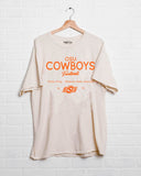 OSU Cowboys Shot Off Off White Thrifted Tee - shoplivylu