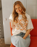 OSU Cowboys Twisted Check Off White Thrifted Tee - shoplivylu