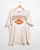 OSU Cowboys Wonka Football Off White Thrifted Tee