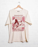 OU Sooners Beach Shade Off White Thrifted Tee - shoplivylu