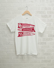 OU Sooners Pennant White Tee - shoplivylu