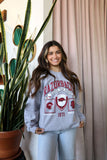 Razorbacks Prep Patch Gray Thrifted Sweatshirt