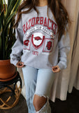 Razorbacks Prep Patch Gray Thrifted Sweatshirt